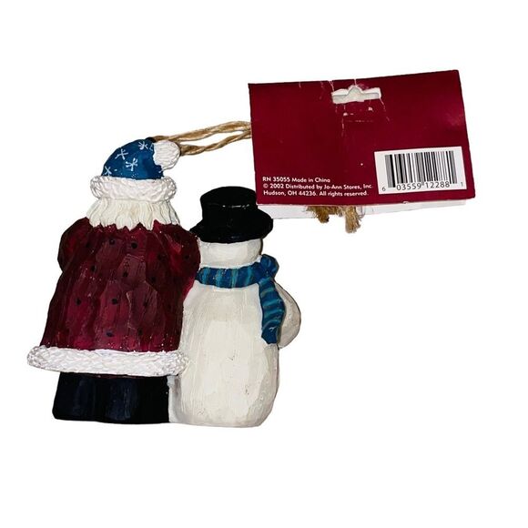 10/$25🦋 NWT Santa's Workshop Santa & Frosty Ornament - Picture 2 of 11